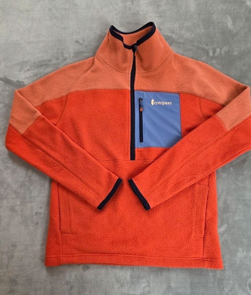 Cotopaxi Abrazo Jacket Womens XS Orange blue Half-Zip Fleece Pullover pockets